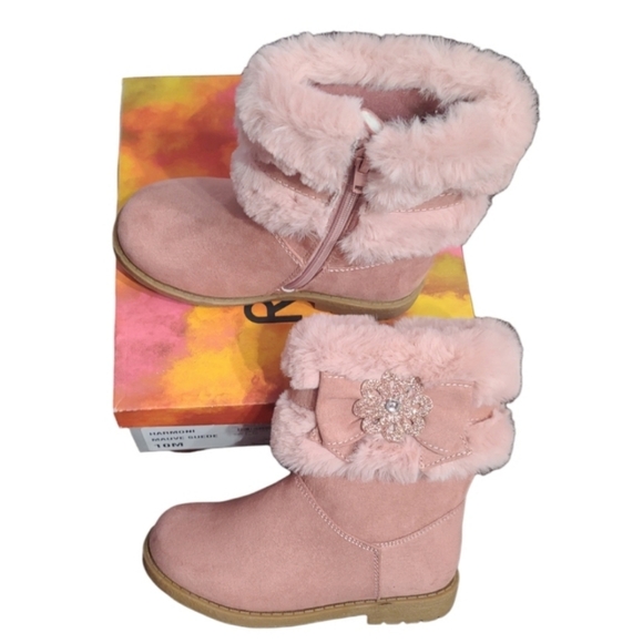 NIB Rachel Shoes Harmoni Girls' Winter Boots, Size 11 - Picture 2 of 10